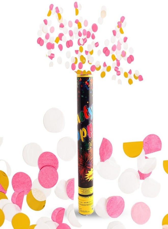 Selibration مفرقعات حفلات عيد الميلاد بنقاط دائرية (عبوة من 4 قطع) | مفرقعات حفلات الزفاف وغيرها من الاحتفالات (30 سم تقريبًا) - Image 1